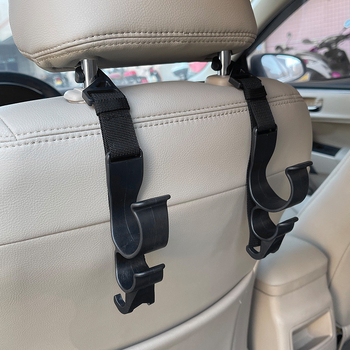 Automobilio sėdynės galvos atramos kabliukas – paslėptas fiksuotas laikiklis skėtims; Tipas: Trunk strap; Medžiaga: Nailonas; Mišinys: nailonas-poliesteris; Prekės ženklas: Liyao