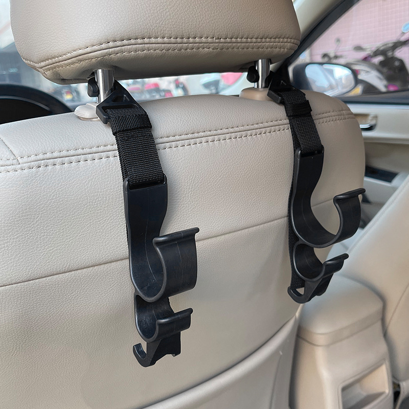 Automobilio sėdynės galvos atramos kabliukas – paslėptas fiksuotas laikiklis skėtims; Tipas: Trunk strap; Medžiaga: Nailonas; Mišinys: nailonas-poliesteris; Prekės ženklas: Liyao