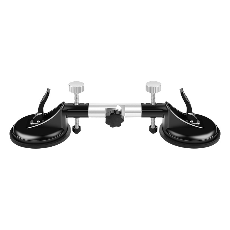 Алуминиев сплав, тежък вакуумен инструмент за фиксиране на плочки и стъкло, с вакуумни чаши за захващане — едно- и двуклипс захващане