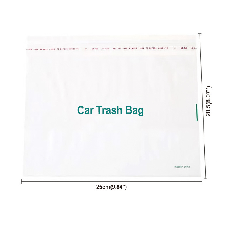 Automobilio šiukšlių maišelis, savarankiškai stovintis, vienkartinis, PE, plokščios burnos, 20 vnt dėžutėje