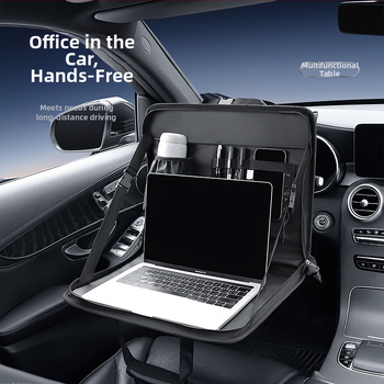 Στήριξη tablet και φορητού αυτοκινήτου με δερμάτινο πίνακα, ΜοντέλοSN961, Πολυλειτουργικό, Διαθέσιμη εκτύπωση λογοτύπου