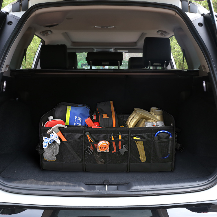 Πτυσσόμενο κουτί αποθήκευσης πορτ-μπαγκάζ αυτοκινήτου με μεγάλη χωρητικότητα, ύφασμα Oxford, τηλεσκοπικός σχεδιασμός, προσαρμογή, καθολική συμβατότητα