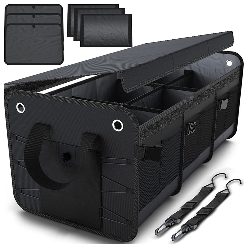 Πτυσσόμενο κουτί αποθήκευσης πορτ-μπαγκάζ αυτοκινήτου με μεγάλη χωρητικότητα, ύφασμα Oxford, τηλεσκοπικός σχεδιασμός, προσαρμογή, καθολική συμβατότητα