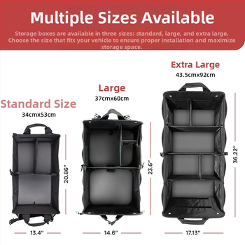 Кутия за багажник на автомобил – сгъваема, водоустойчива, с дръжка, Oxford плат, капацитет 3,4 кг