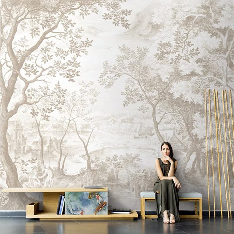 Pânză de perete pentru fundal TV — mătase, relief, abstract