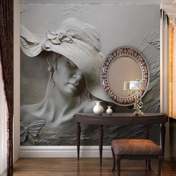 Σκανδιναβικό 3D υφασμάτινο τοίχο για φόντο τηλεόρασης, μετάξι, ανάγλυφη υφή, αφαιρετικός διακοσμητικός σχεδιασμός, μοντέρνος μινιμαλισμός