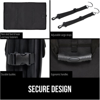 Кутия за багажник на автомобил - сгъваема, водоустойчива, персонализируема с лого (Обем: 30 л, Материал: Oxford плат)