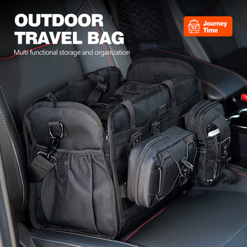 Autóülés hátsó tárolótáska, függő típusú, univerzális, 1000D Oxford anyag, nagy kapacitás