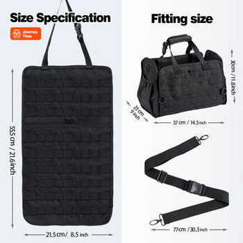 Autóülés hátsó tárolótáska, függő típusú, univerzális, 1000D Oxford anyag, nagy kapacitás