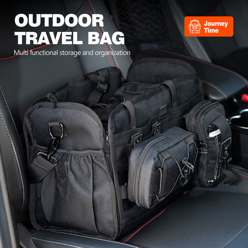 Autóülés hátsó tárolótáska, függő típusú, univerzális, 1000D Oxford anyag, nagy kapacitás