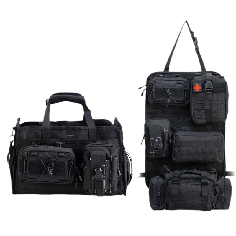 Autóülés hátsó tárolótáska, függő típusú, univerzális, 1000D Oxford anyag, nagy kapacitás