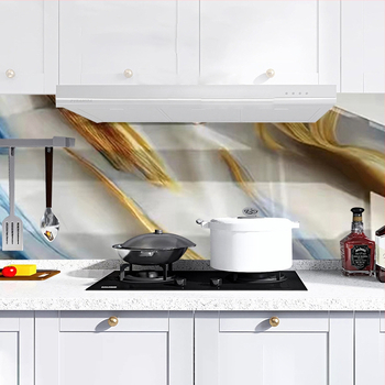 Διακοσμητικό αυτοκόλλητο τοίχου κουζίνας, ανθεκτικό στην υγρασία, μοτίβο 241500541, 1 τεμάχιο, μοντέρνο μινιμαλιστικό επίπεδο αυτοκόλλητο τοίχου