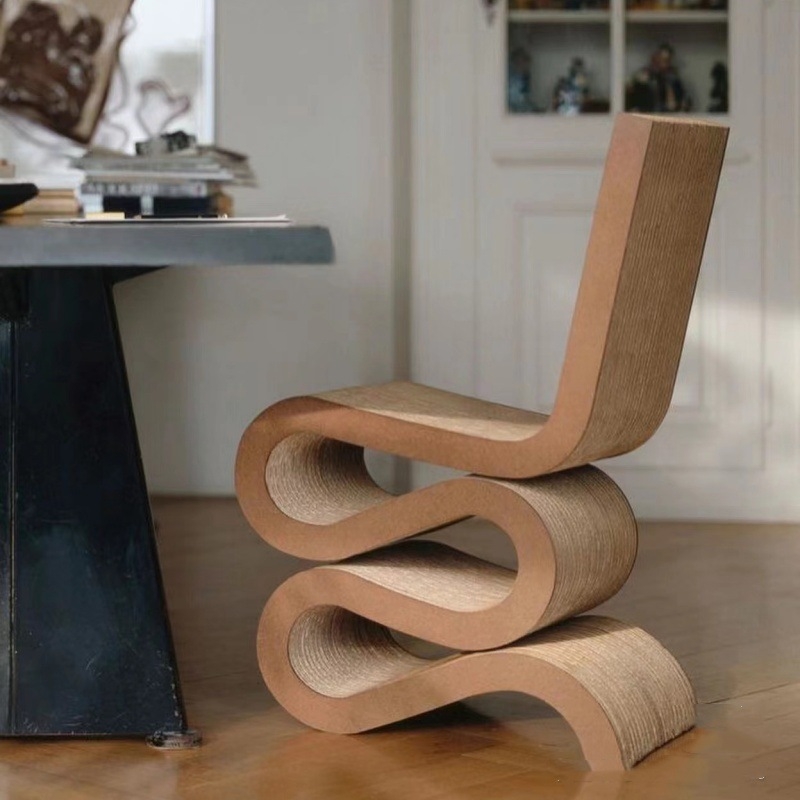 Kačių šukavimo lenta iš gofruoto popieriaus su laipiojimo rėmu – ZZ prekinis ženklas, paprastas stilus, pakuotė: 1 vnt