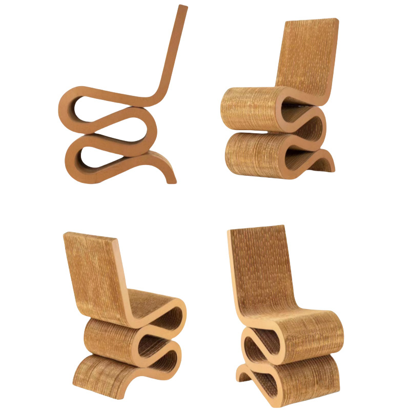 Kačių šukavimo lenta iš gofruoto popieriaus su laipiojimo rėmu – ZZ prekinis ženklas, paprastas stilus, pakuotė: 1 vnt