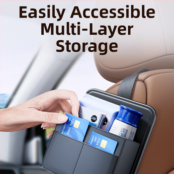 Δερμάτινος δοχέας χαρτοπετσέτων για το πλαϊνό μέρος του καθίσματος αυτοκινήτου, Cabron, προσαρμοζόμενος, διαθέσιμη ιδιωτική ετικέτα