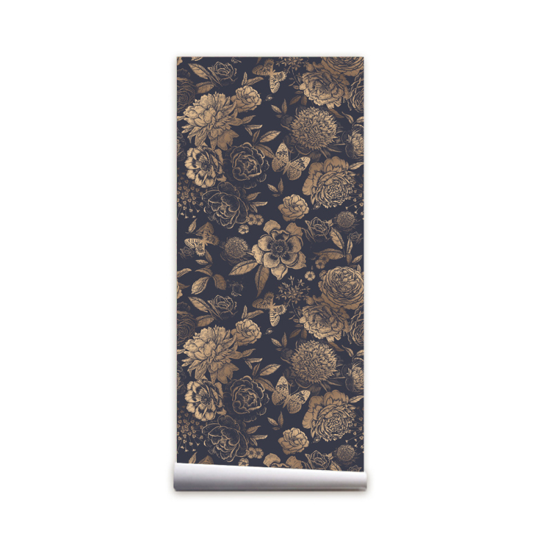 Funlife bešuvinis tapetų rulonas sienoms – PVC, gėlių raštas, šviesusis prabangos stilius, dekoratyvinis pagerinimas