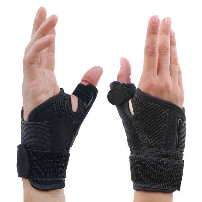 Orteza pentru degetul mare și încheietură cu fixare, suport de compresie, protecție a tecii tendonului, material SBR/plasă