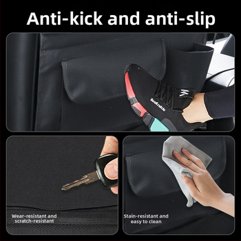 Τσάντα αποθήκευσης για την πλάτη του καθίσματος αυτοκινήτου από Oxford ύφασμα — αδιάβροχη, με αναδιπλούμενο σχεδιασμό, χειρολαβή και δυνατότητα εκτύπωσης λογότυπου