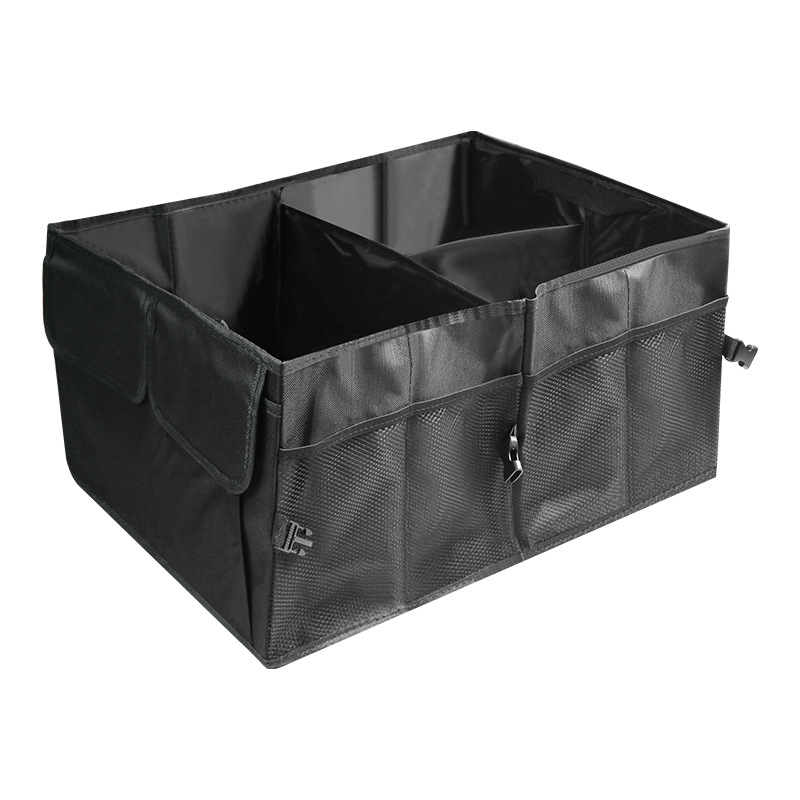 Autó csomagtartó szervező, összecsukható, textil anyagú, vízálló, univerzális kompatibilitás, logó nyomtatás (Anyag: textil, Vízálló, Összecsukható, Univerzális kompatibilitás, Logó nyomtatás)