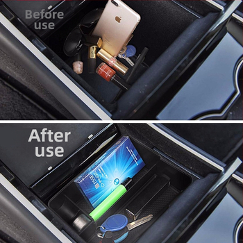 Централна конзолна кутия за съхранение, сгъваема водоустойчива органайзер за универсални автомобили
