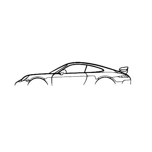 Metalna zidna umjetnost – silueta sportskog automobila za zidnu dekoraciju; Marka: Sheng Ji-hyun; Materijal: metal; Kategorija: Geometrija; Pakiranje: karton