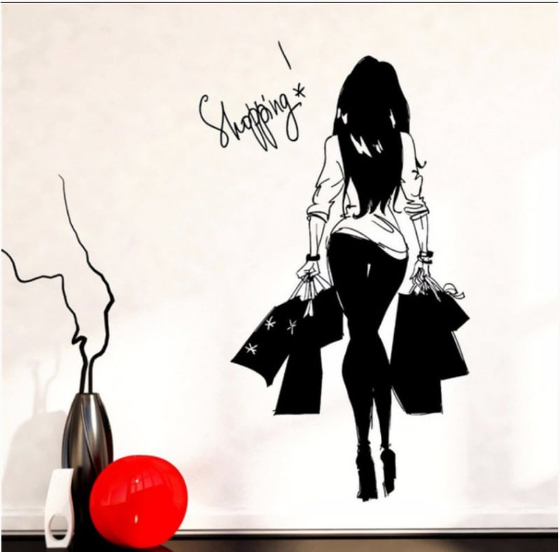 Autocolant mural pentru perete, PVC, impermeabil, design plat, potrivit pentru dormitor și living