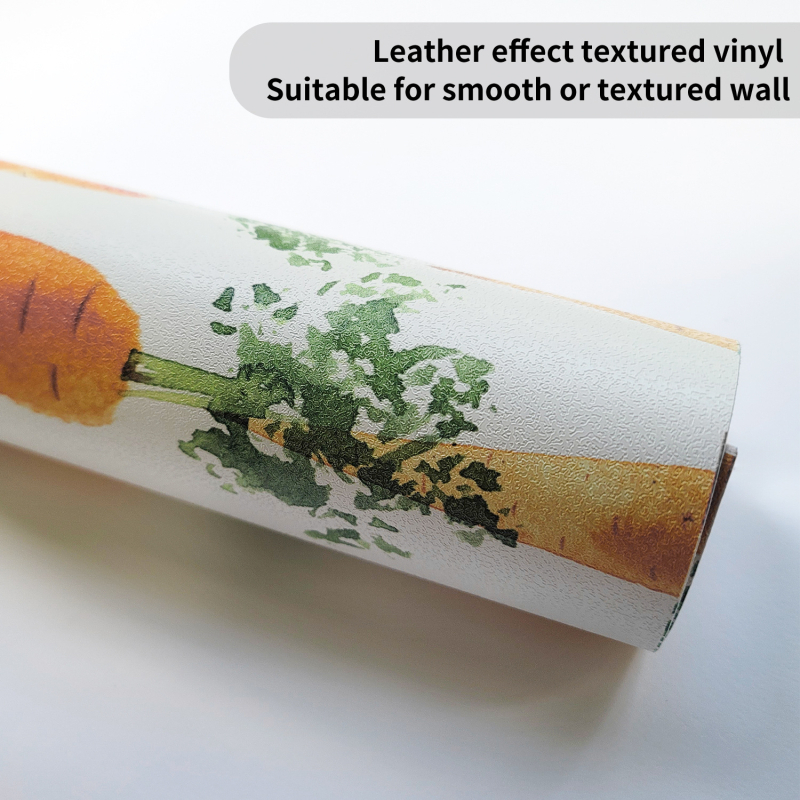 Funlife Sienų tapetai su morkų motyvu, PVC, lipnūs