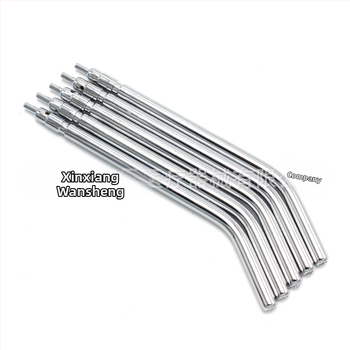 Cap pistolă cu trei utilizări din oțel inoxidabil pentru materiale dentare - pentru adulți (Oțel inoxidabil; cap pistolă cu trei utilizări; materiale dentare; adulți; 500 buc.)