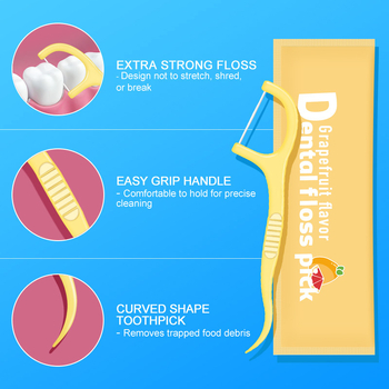 Tooth Point флос стикове, еднократни, пластмасови, 80–100 бр., индивидуално опаковани