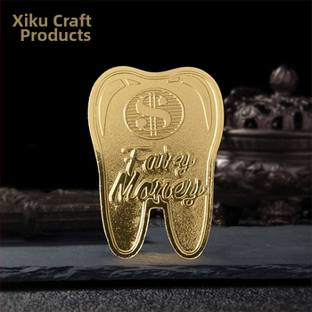 Νύμφη των Δοντιών Μεταλλικό Νόμισμα για Παιδιά – Γεωμετρικό Αναμνηστικό Νόμισμα-Παιχνίδι, PP Συσκευασία