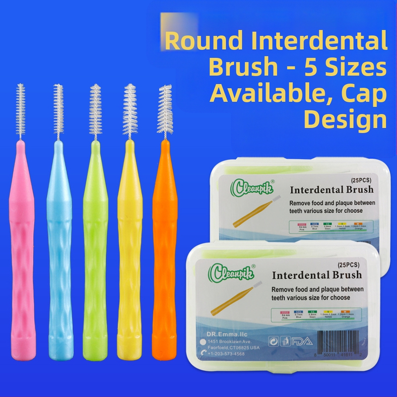 I formos tarpdančių šepetėlis — rankinis, 100 vnt., Cleanpik