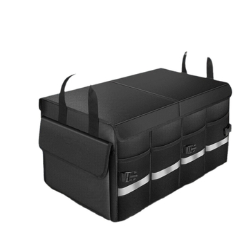 Кутия за багажник на автомобил - сгъваема платнена кутия за съхранение, с дръжка, печат на лого, устойчивост на компресия