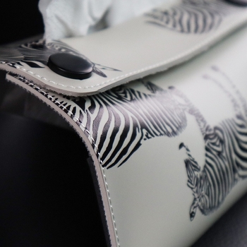 GeUSTOS δερμάτινο κουτί χαρτοπετσέτων αυτοκινήτου, σειρά Tulip, παγκόσμια συμβατότητα, κωδικός D8932