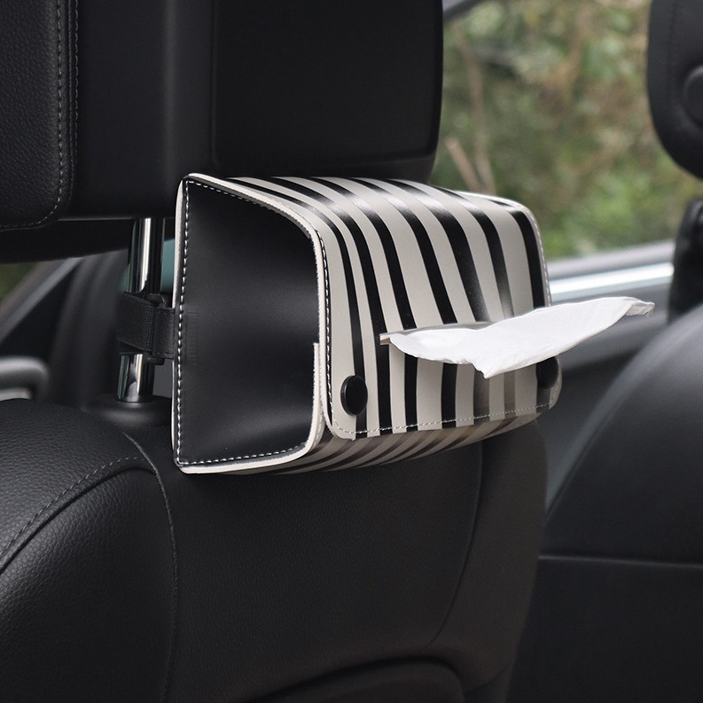 GeUSTOS δερμάτινο κουτί χαρτοπετσέτων αυτοκινήτου, σειρά Tulip, παγκόσμια συμβατότητα, κωδικός D8932