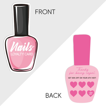 Κάρτες περιποίησης νυχιών – 50 φύλλα ανά συσκευασία, επικαλυμμένο χαρτί, χωρίς εμπορική επωνυμία