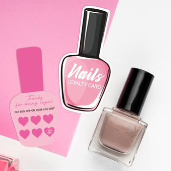 Κάρτες περιποίησης νυχιών – 50 φύλλα ανά συσκευασία, επικαλυμμένο χαρτί, χωρίς εμπορική επωνυμία