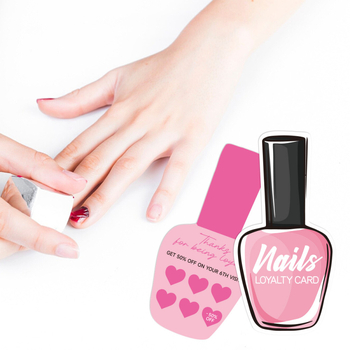 Κάρτες περιποίησης νυχιών – 50 φύλλα ανά συσκευασία, επικαλυμμένο χαρτί, χωρίς εμπορική επωνυμία