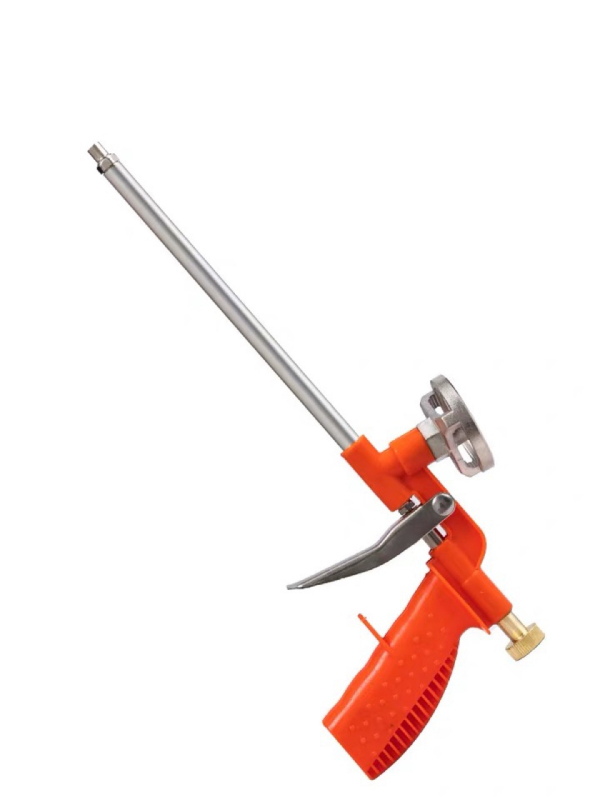 Όπλο σφράγισης πολυουρεθανικού αφρού για πόρτες και παράθυρα – μακρύ, εύκολο στον καθαρισμό; Υλικό: πλαστικό/μέταλλο; Εφαρμογή: σφράγιση