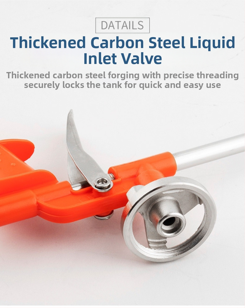 Пистолет за уплътнител за полиуретанова пяна за врати и прозорци – удължен, лесен за почистване; Материал: пластмаса/метал; Приложение: уплътнение