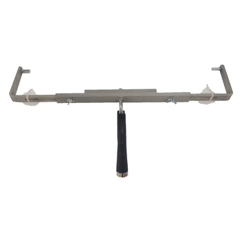 Декоративна стенна четка с алуминиева скоба и вълнена обвивка; барабанен материал: стомана A3; материал на скобата: алуминий; приложение: декоративна четка за стена