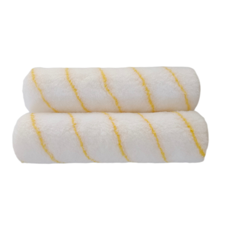 Декоративна стенна четка с алуминиева скоба и вълнена обвивка; барабанен материал: стомана A3; материал на скобата: алуминий; приложение: декоративна четка за стена