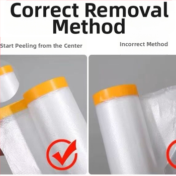 Еднократна пластмасова защитна покривка за мебели, прозрачен филм, печат на лого и персонализация