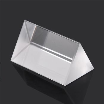 Akrila trijstūra prizma fizikai mācībām – izglītojošā rotaļlieta pusaudžiem, praktiskā apmācība