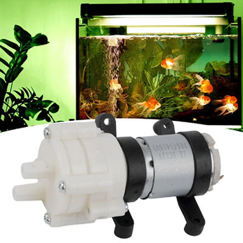 R385 DC диафрагмена помпа, 6-12V, за чайни машини, водно охлаждане на лаптопи и аквариуми