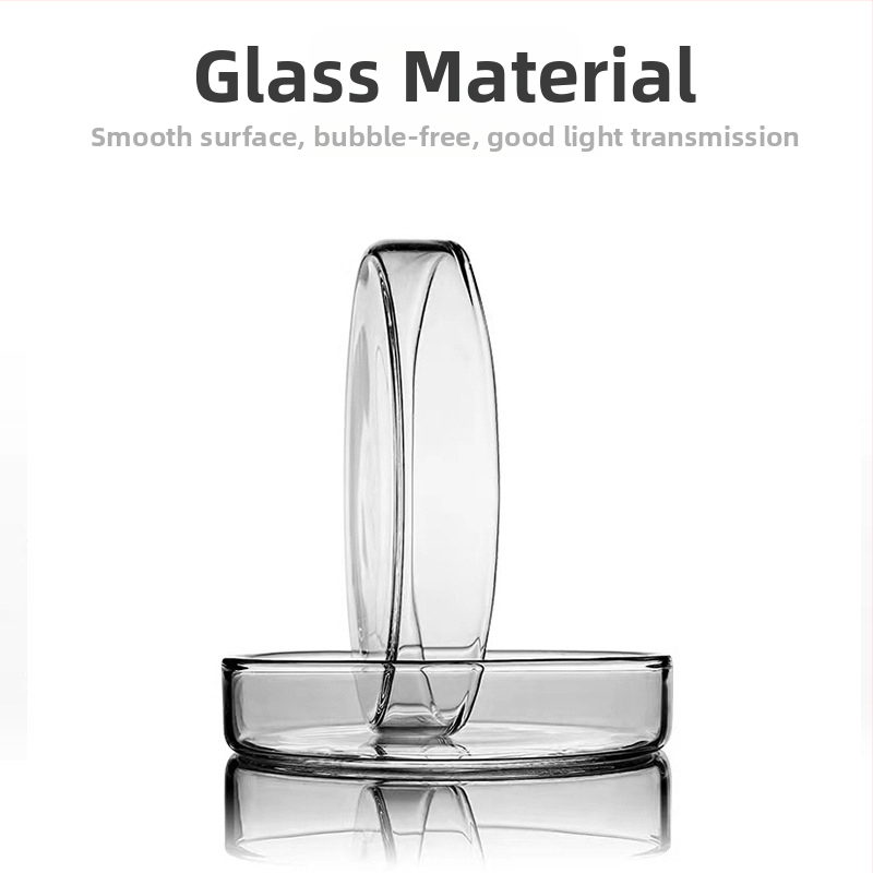 Petri indai iš aukštos borosilikatinio stiklo kultūrai ląstelėms ir bakterijoms — laboratorinės mokomos įrangos, Kangda prekės ženklas