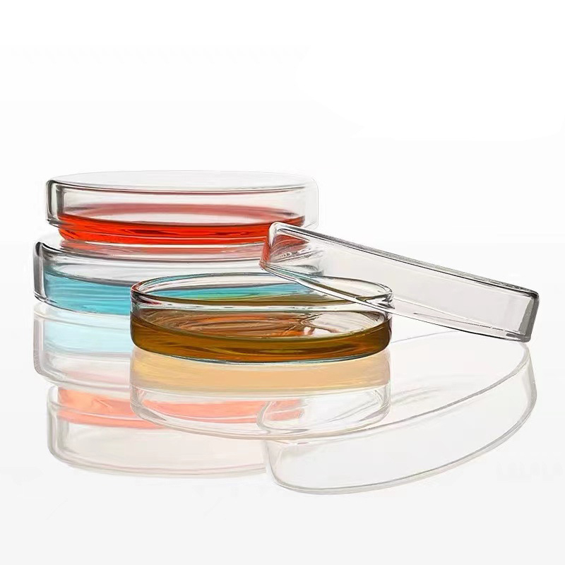 Petri indai iš aukštos borosilikatinio stiklo kultūrai ląstelėms ir bakterijoms — laboratorinės mokomos įrangos, Kangda prekės ženklas