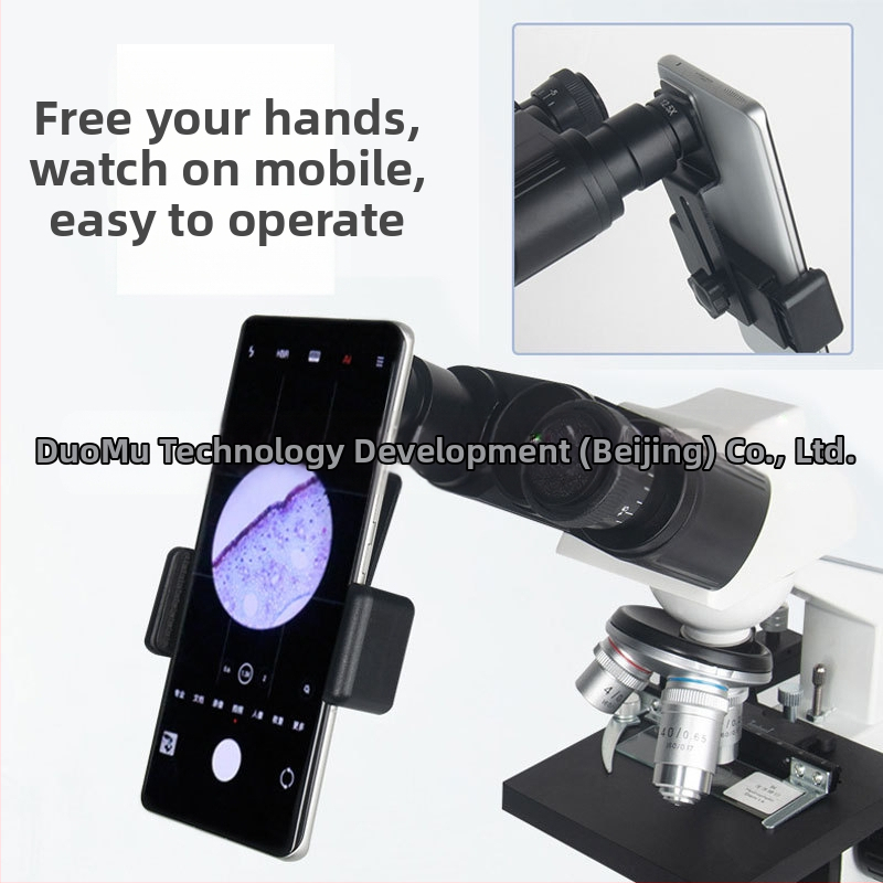 Метален клип-скоба за телефон за микроскоп, 12.5x окуляр за микроскопско наблюдение