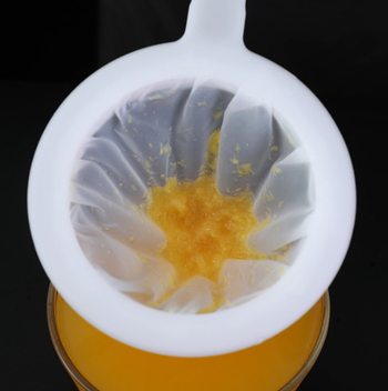 Sojų pieno filtravimo tinklas, ultra plonas sietelis sultims, plastikinis virtuvės sietas su nudegimų apsauga