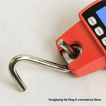 P300 elektroninės pakabos svarstyklės, matavimo diapazonas 100–300 kg, elektroninis matavimo būdas, maitinimas: 3×5 baterijos, ilgas dizainas, įvairiapusė naudojimas