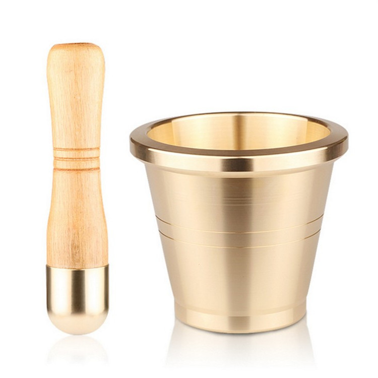 Медна купа за раздробяване на лекарства за традиционна китайска медицина; материал: мед; употреба: съд; опаковка: резервоар